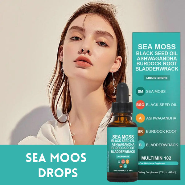 Sea Moss Black Seed Oil Ashwagandha Liquid Drops